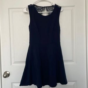 Navy Blue Mini Dress